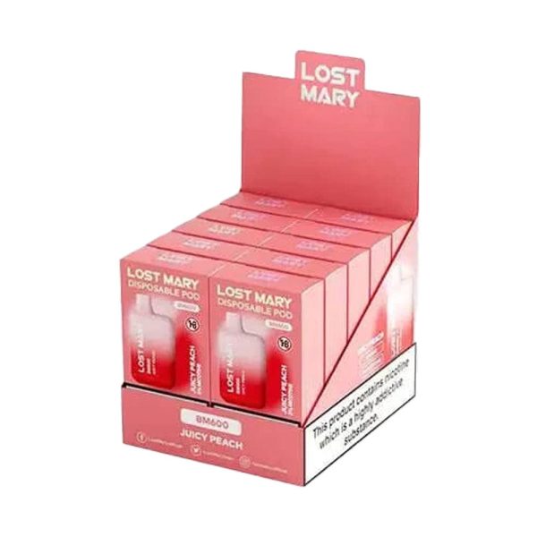 Lost Mary BM600 Juicy Peach – 10 Pack