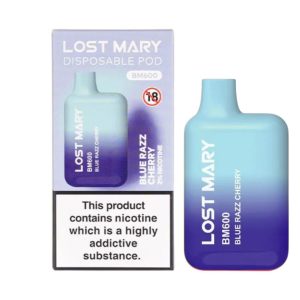 Lost Mary BM600 Blue Razz Cherry Disposable Vape