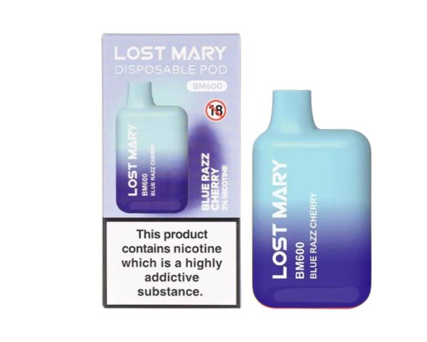 Lost Mary BM600 Blue Razz Cherry Disposable Vape
